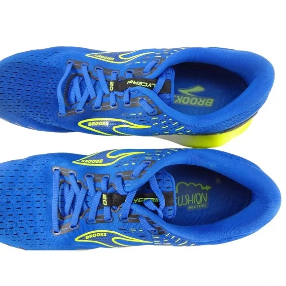 Brooks Glycerin GTS 20 Mens Running Shoes Blue Yellow Size 11 Medium D - Picture 6 of 7